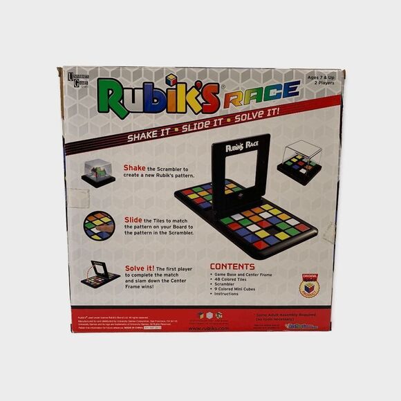 Rubik's Race Shake it slide it solve it 2 player puzzle game new - Picture 2 of 5